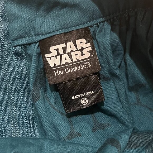 Her Universe Star Wars: The Last Jedi Retro Circle Skirt Size M in Teal - Picture 4 of 5